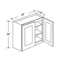 In-Stock Shaker White Wall Cabinet, 24" X 36"