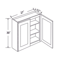 In-Stock Shaker White Wall Cabinet, 27" X 30"
