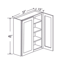 In-Stock Shaker White Wall Cabinet, 27" X 42"