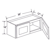 In-Stock Shaker White Wall Cabinet, 30" x 18