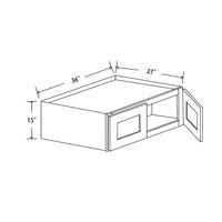 In-Stock Shaker White Wall Cabinet, 36" x 15" x 27"