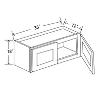 In-Stock Shaker White Wall Cabinet, 36" X 18"