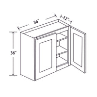 In-Stock Shaker White Wall Cabinet, 36" X 36"