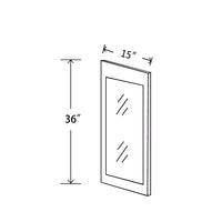 In-Stock Wall Diagonal Corner Glass, 36" x 15"
