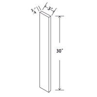 In-Stock Shaker White Filler, 3" x 30"