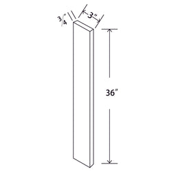 In-Stock Shaker White Filler, 3" x 36"