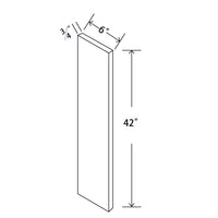 In-Stock Shaker White Filler, 6" x 42"