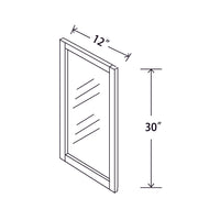 In-Stock Shaker White Wall Cabinet, 12" X 30"