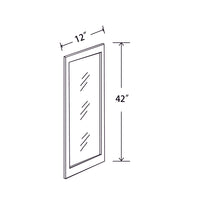 In-Stock Shaker White Wall Cabinet, 12" X 42"