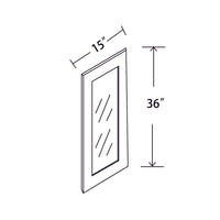 In-Stock Shaker White Wall Cabinet, 15" X 36"