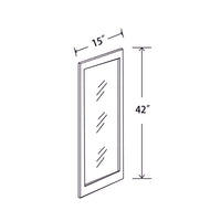 In-Stock Shaker White Wall Cabinet, 15" X 42"
