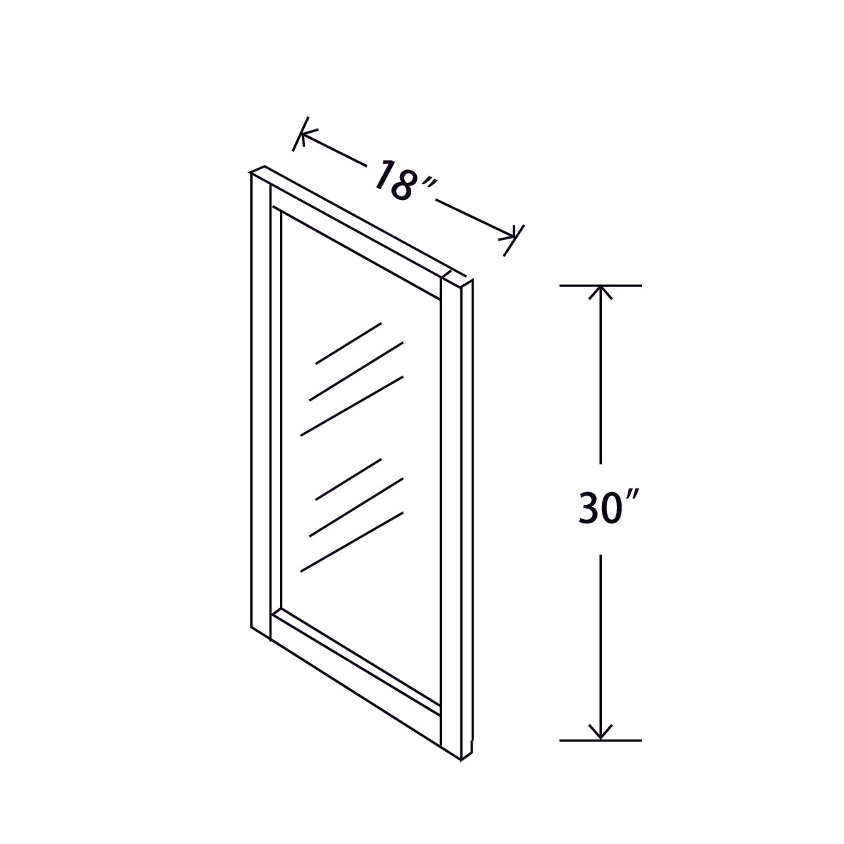 In-Stock Shaker White Wall Cabinet, 18" x 30"