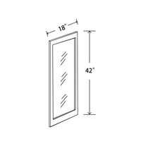 In-Stock Shaker White Wall Cabinet, 18" x 42"