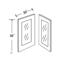 In-Stock Shaker White Wall Cabinet, 30" x 36"