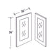 In-Stock Shaker White Wall Cabinet, 30" x 36"