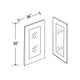 In-Stock Shaker White Wall Cabinet, 36" X 30"