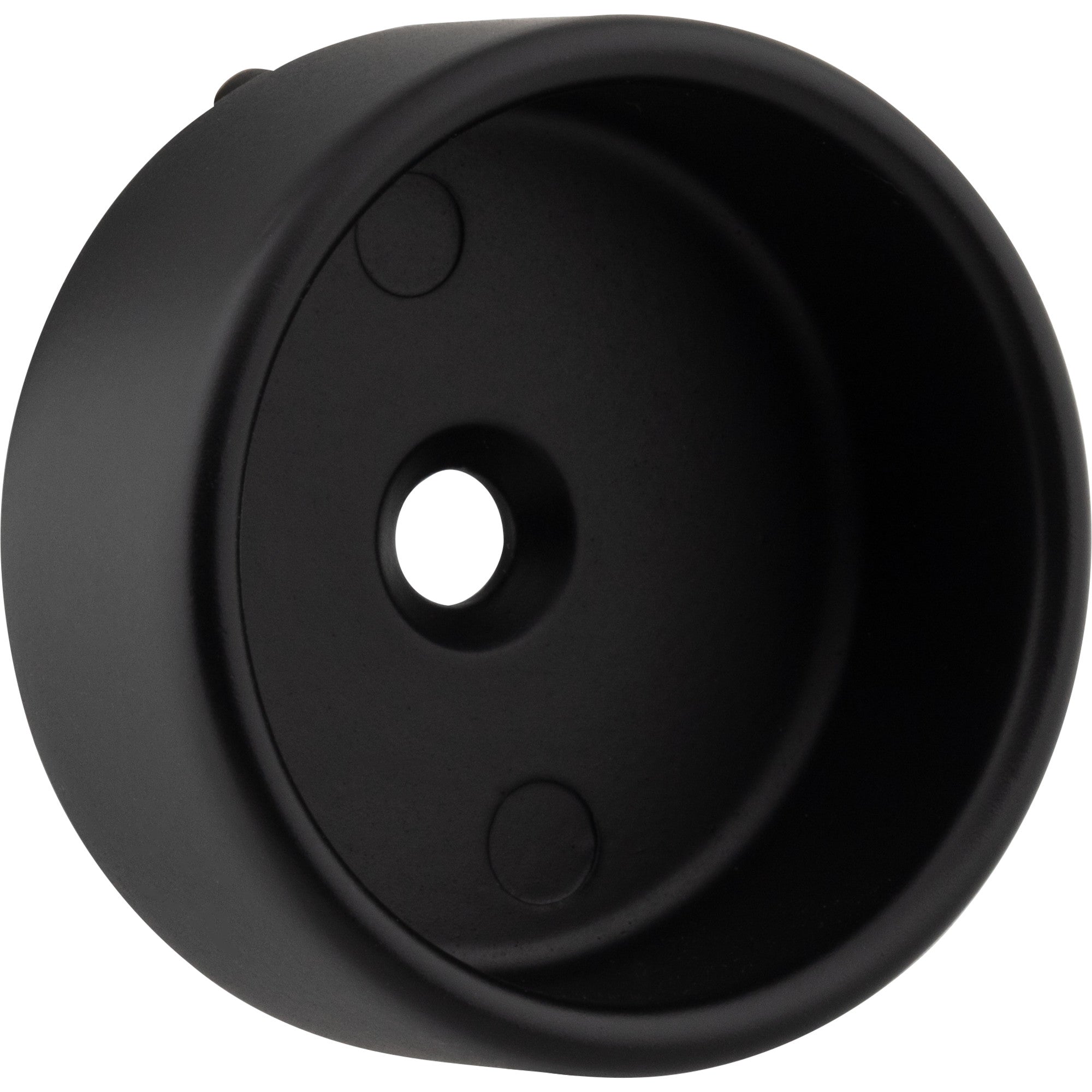 Matte Black Closed Knock-In Mounting Bracket for 1-5/16" Round Closet Rods