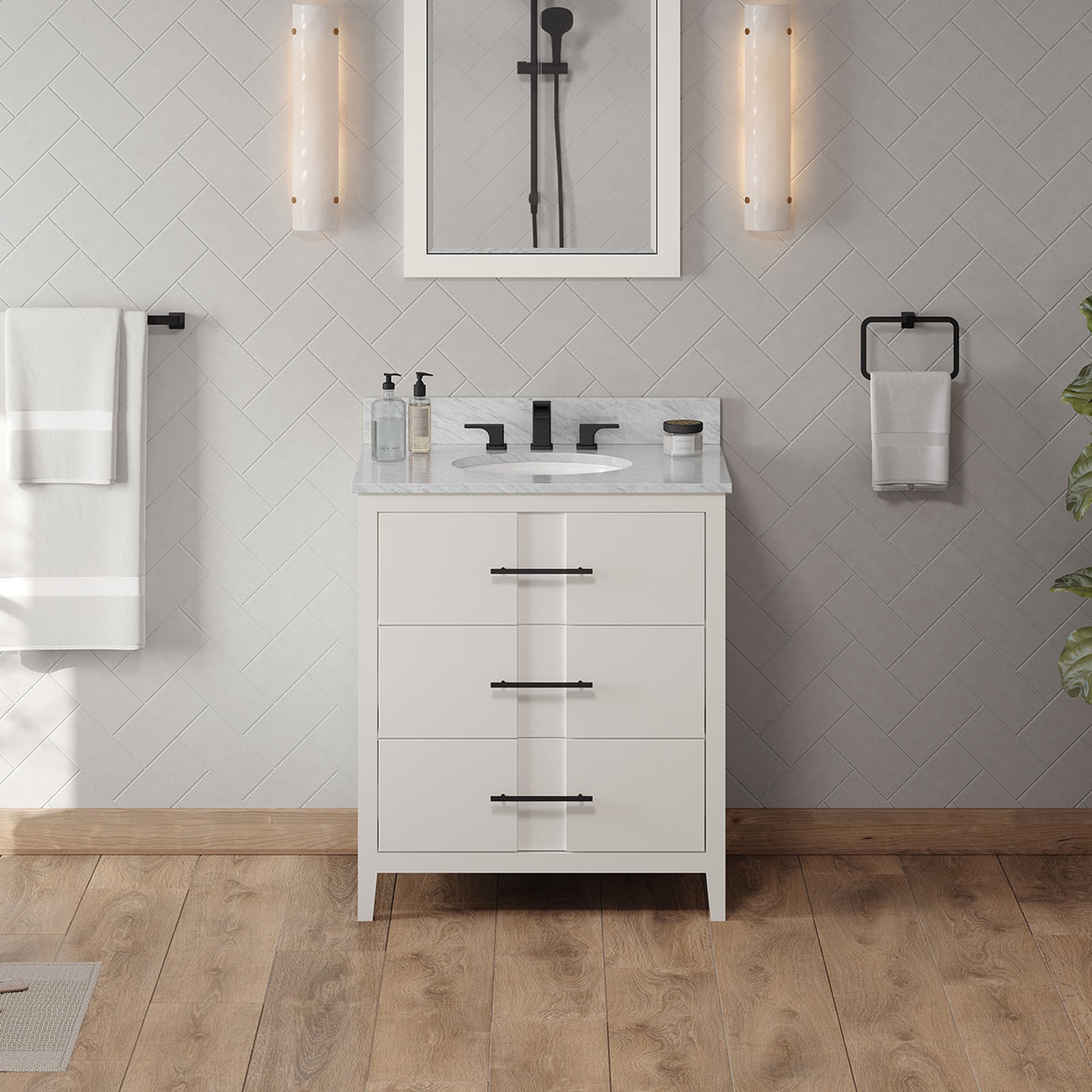 30" White Katara Vanity
