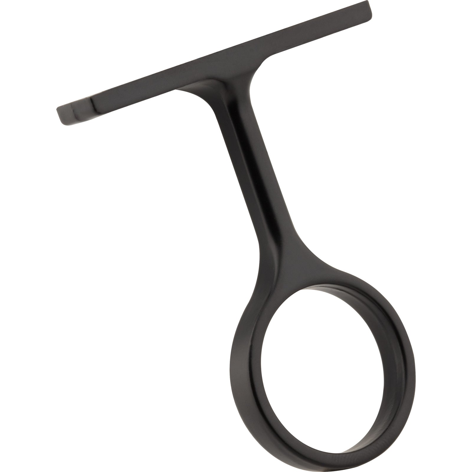 Matte Black Center Support Bracket for 1" and 1-1/16" Round Closet Rods