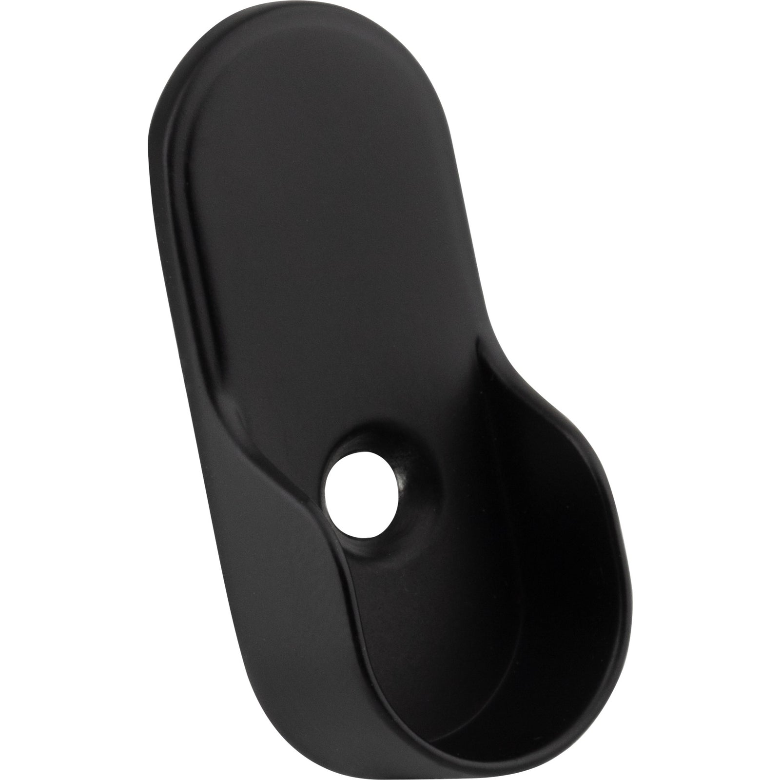 Matte Black Knock-In Mounting Bracket for Oval Closet Rods