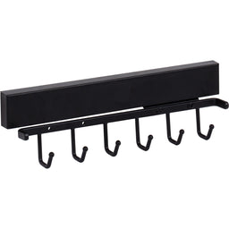 Matte Black 12" Belt Rack