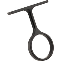 Matte Black Center Support Bracket for 1-5/16" Round Closet Rods