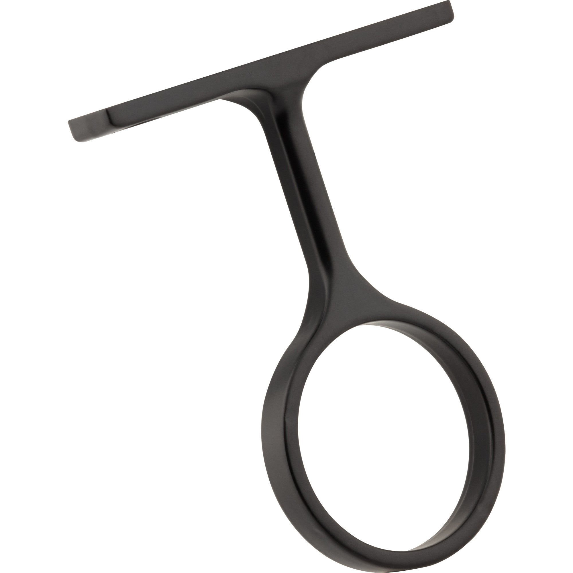 Matte Black Center Support Bracket for 1-5/16" Round Closet Rods