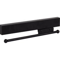 Matte Black 12" Sliding Valet Rod