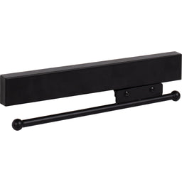 Matte Black 12" Sliding Valet Rod
