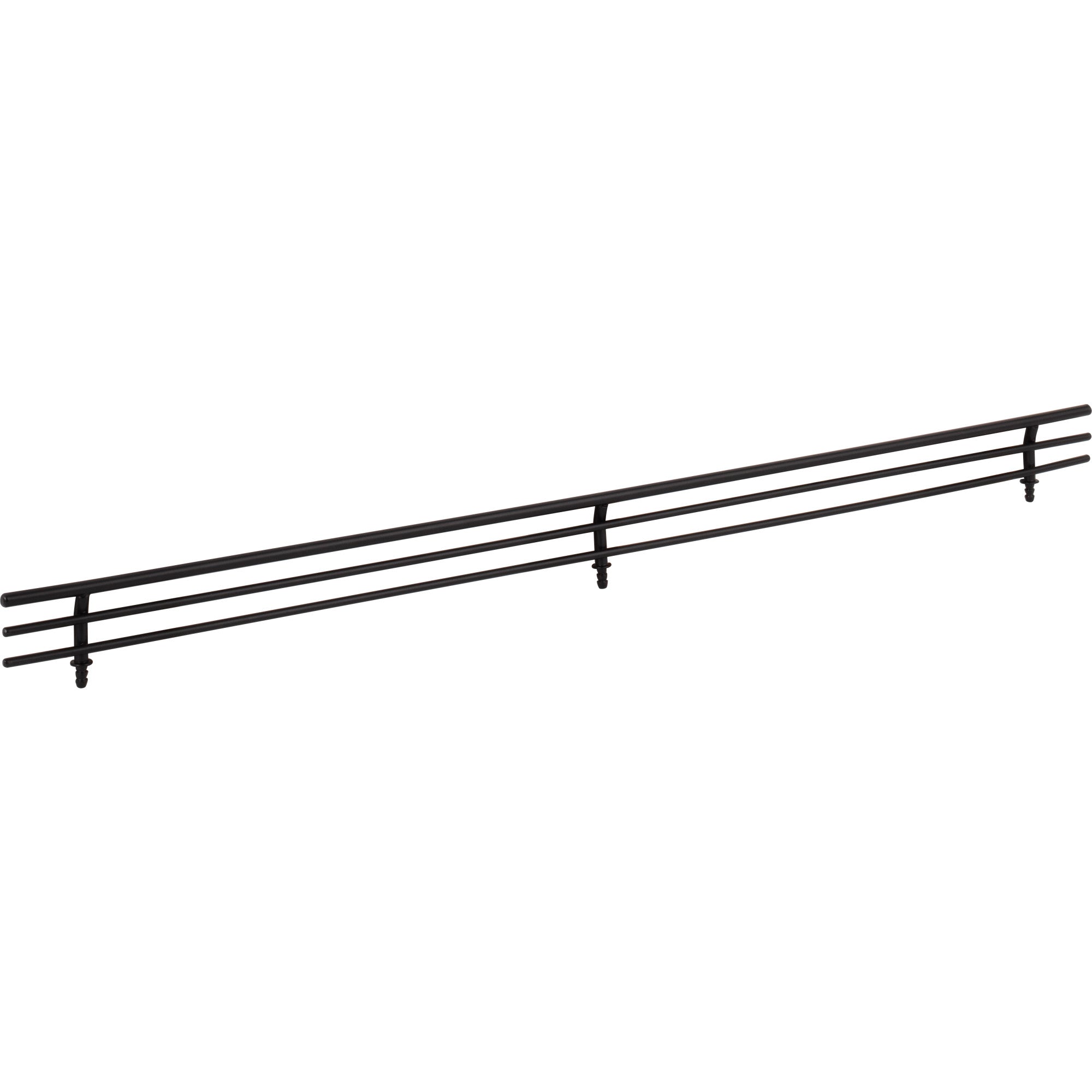 23" Wide Matte Black Wire Shoe Fence for Shelving