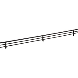 23" Wide Matte Black Wire Shoe Fence for Shelving