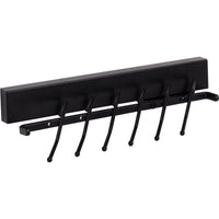 Matte Black 12" Tie Rack