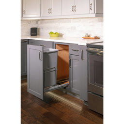 50qt Wire Single Trashcan Pullout with Soft-close Slides