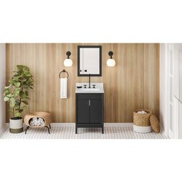 24" Black Theodora Vanity