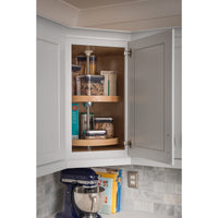 18" Round Three-Shelf Wood Lazy Susan Set