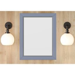 22" W x 1" D x 28" H Blue Steel Cade mirror