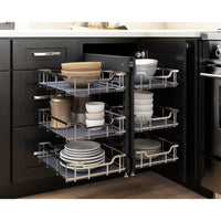 Extra Polished Chrome Baskets for 15" STORAGE WITH STYLE® Blind Corner Organizer
