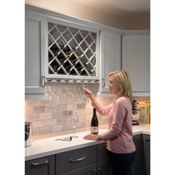 45" H x 25" W Alder Wine Bottle Lattice