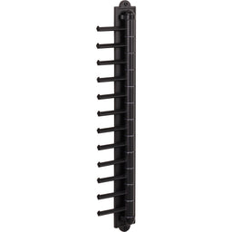 Matte Black 12-Hook Cascading Tie Organizer