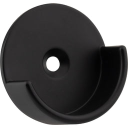 Matte Black Open Knock-In Mounting Bracket for 1-5/16" Round Closet Rods