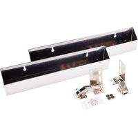 14-13/16" Slim Depth Stainless Steel Tip-Out Tray Kit for Sink Front