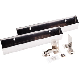 14-13/16" Slim Depth Stainless Steel Tip-Out Tray Kit for Sink Front