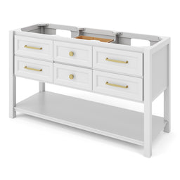 60" White Kipling Vanity