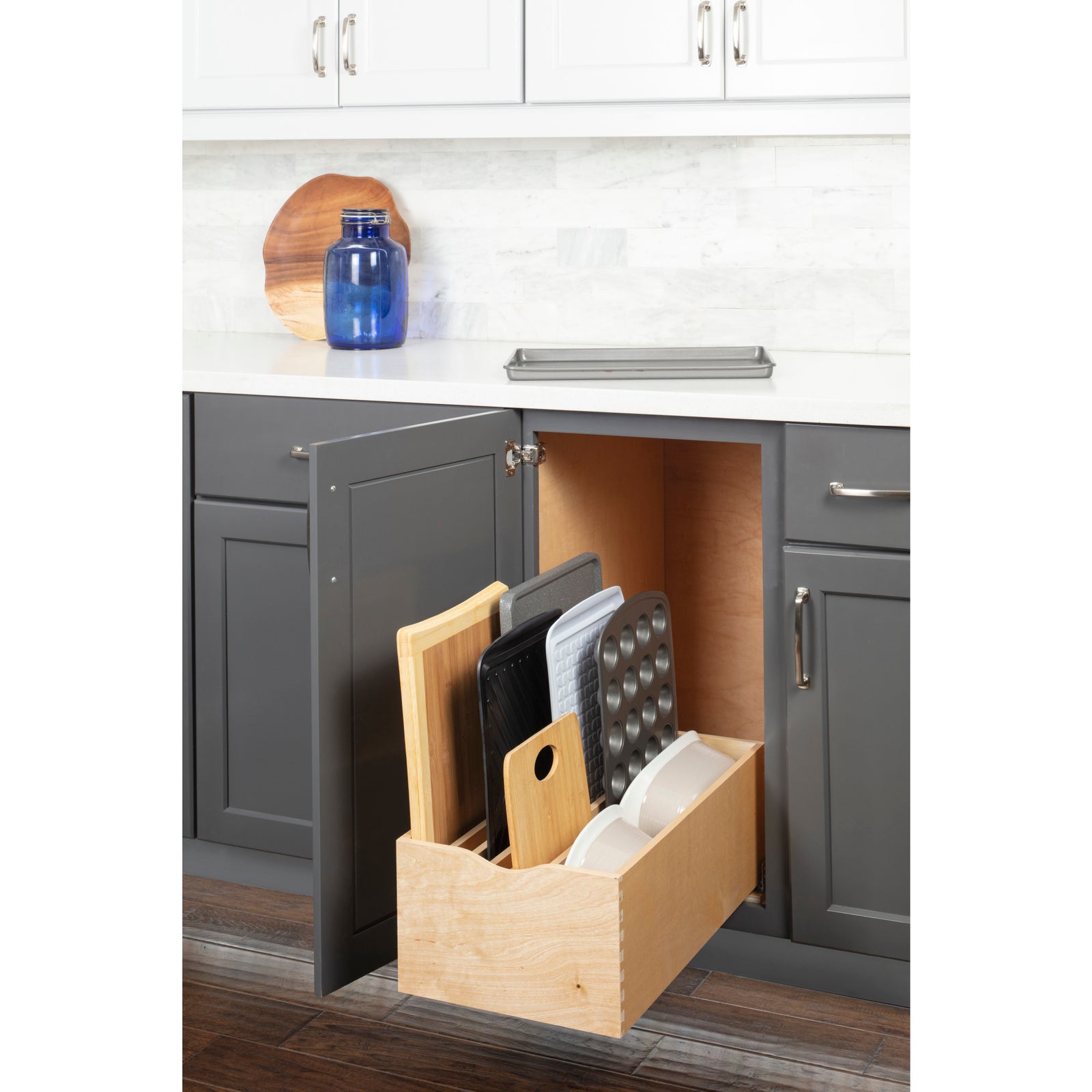 15" Wood Single Drawer Cookware Rollout