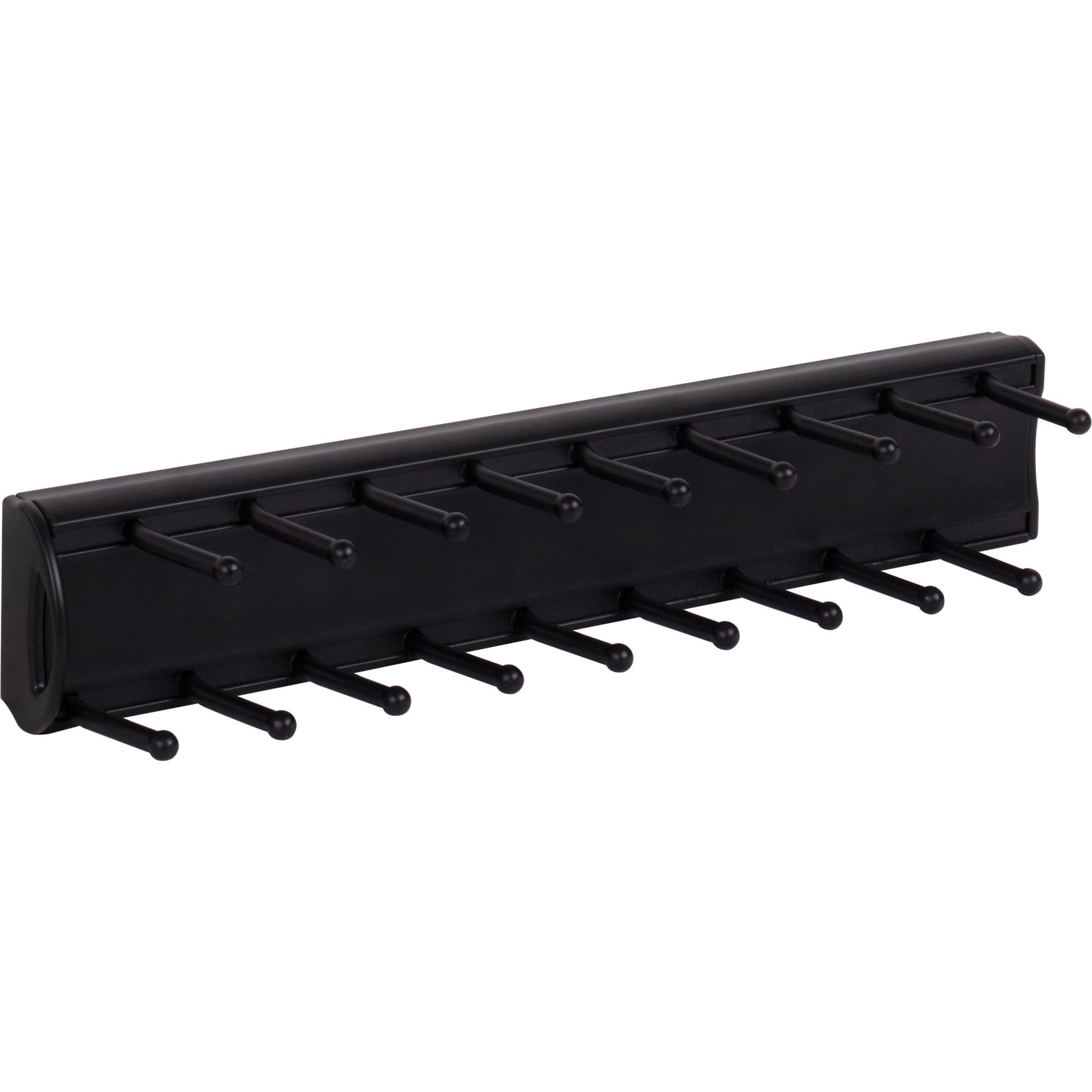 Matte Black 14" Tie Rack
