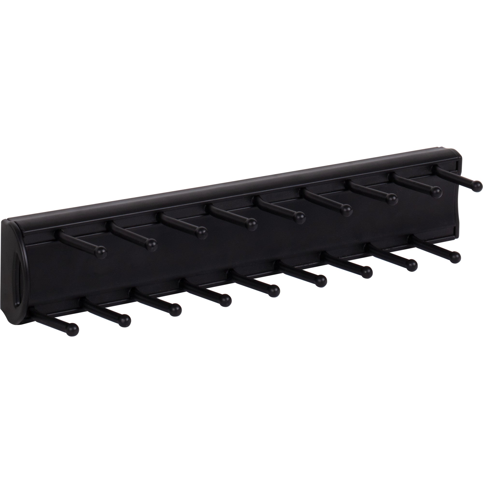 Matte Black 14" Tie Rack