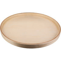 18" Round Banded Wood Lazy Susan Shelf with Swivel