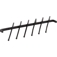 Matte Black Screw-Mount Tie Rack