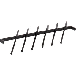 Matte Black Screw-Mount Tie Rack
