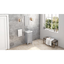 16 W x 1" D x 28" H Grey Cade mirror